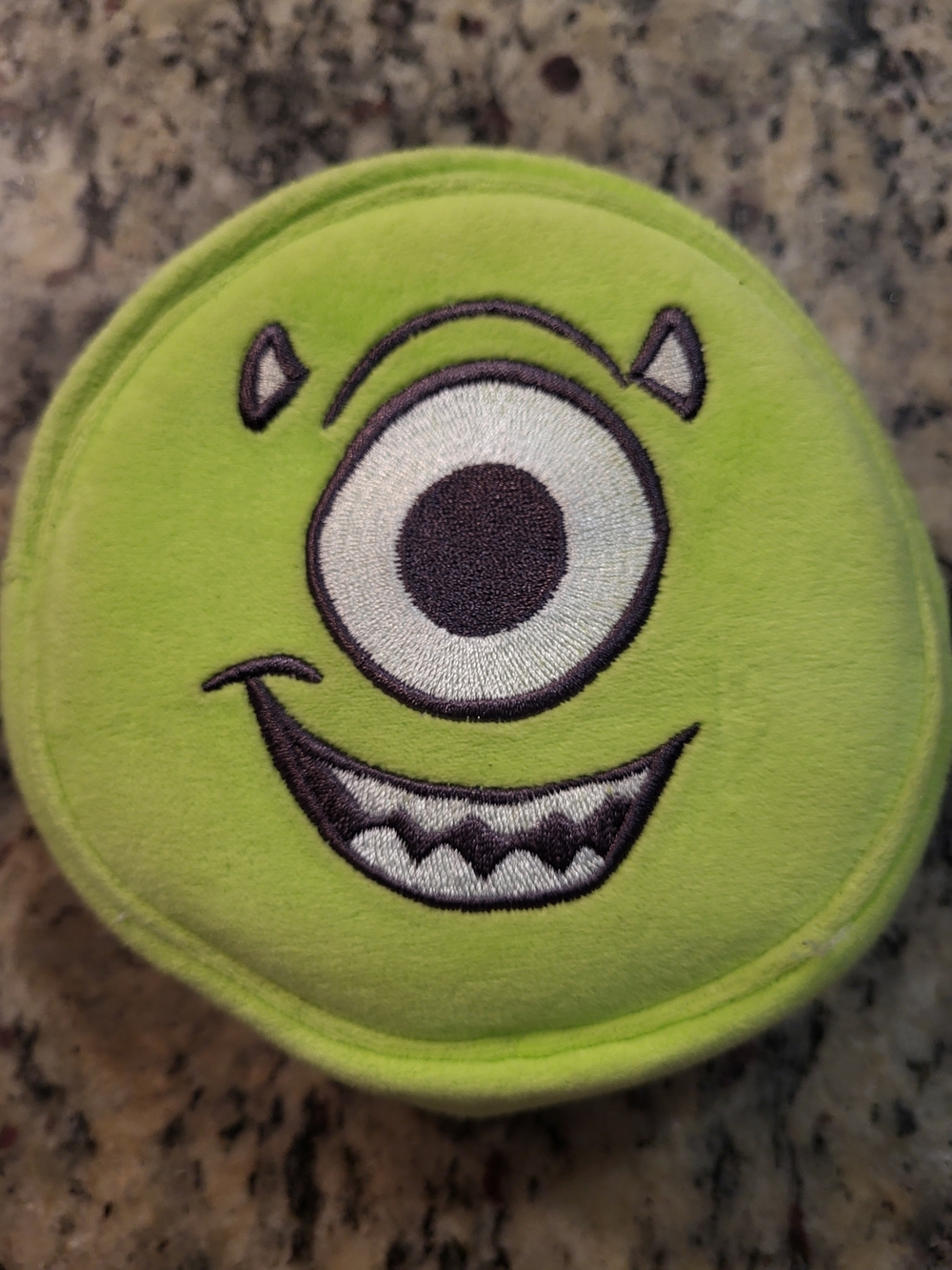 Stoney Clover Lane X Monsters Green And Blue Plush Pouch